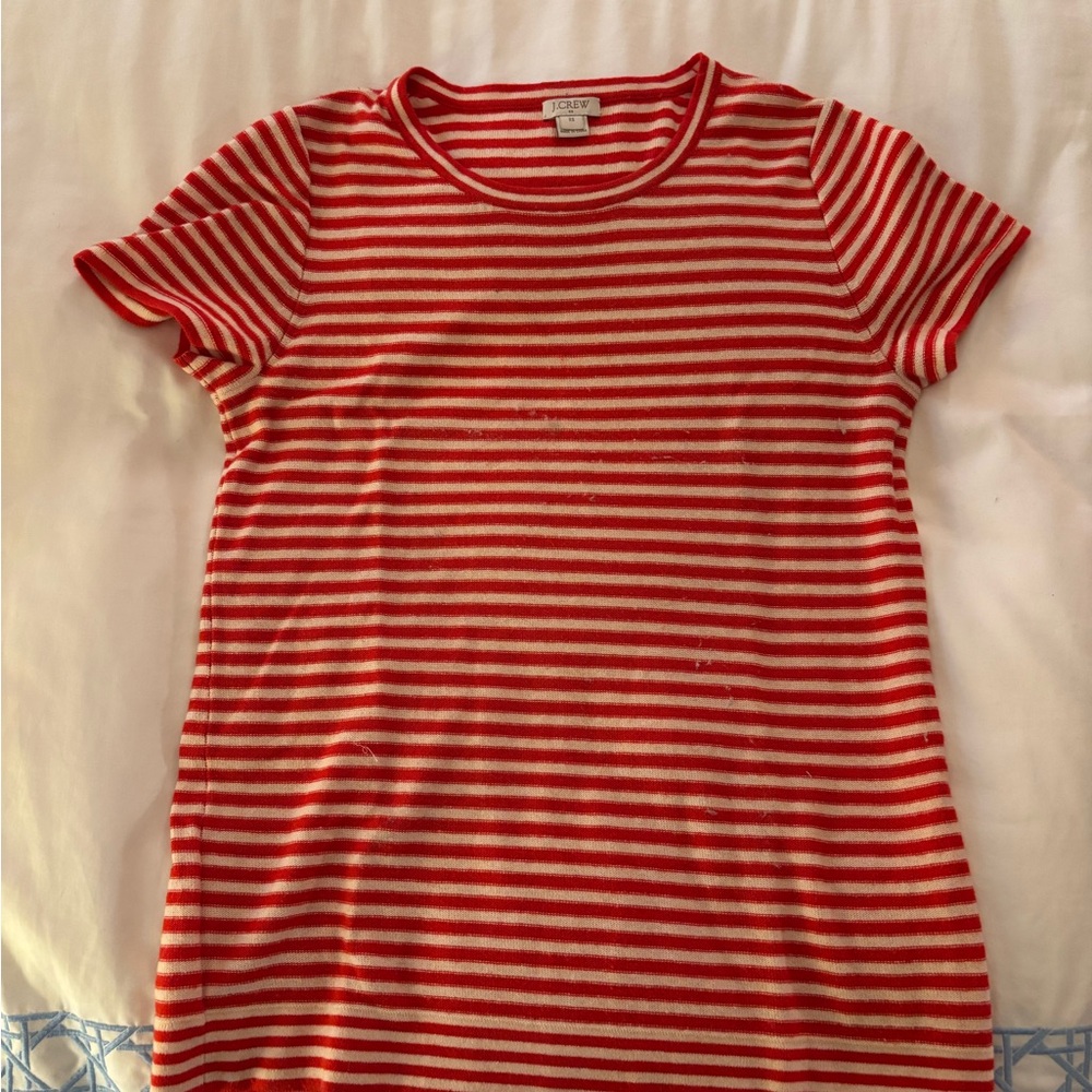Red and White Striped T-Shirt